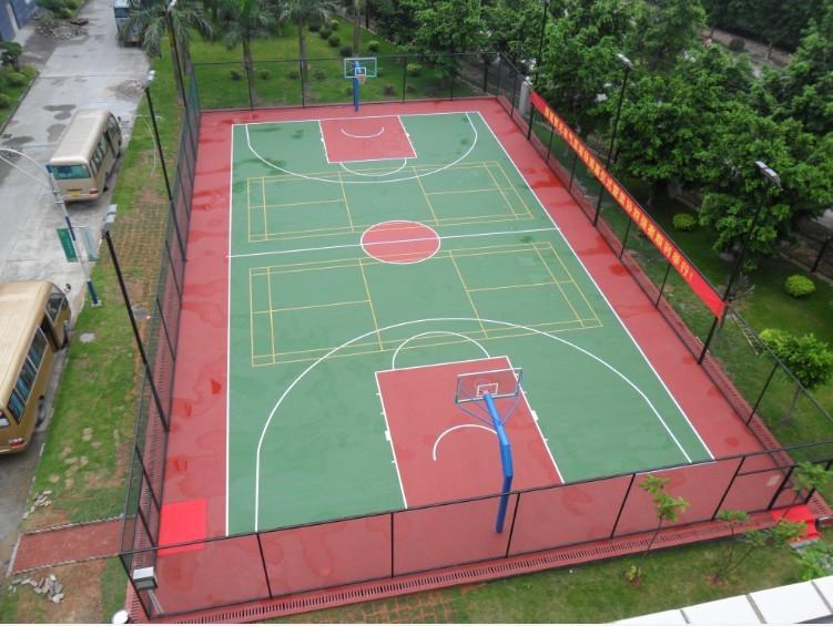 篮球场围网效果图